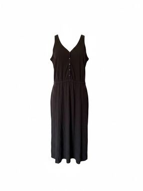 NWT Wrap London Midi Dress Womens Large Hemp Organic Cotton sleeveless